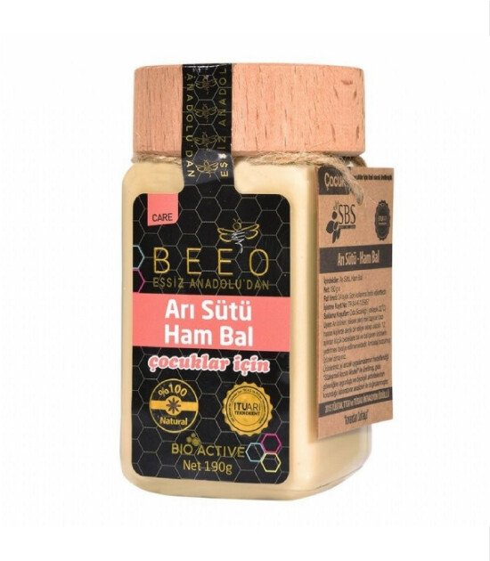 BEE'O Arı Sütü & Ham Bal Karışımı // Çocuk (190 g)