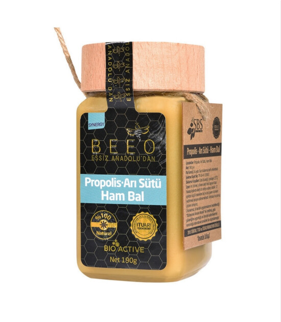 BEE'O Propolis & Arı Sütü & Ham Bal Karışımı (190 gr)