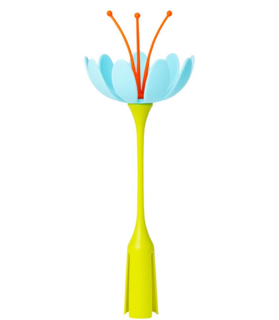 Boon Stem Çiçek Askı Biberon Kurutma Aparatı (Mavi/Turuncu)