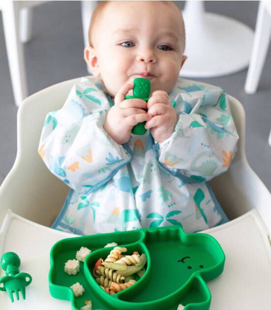 Bumkins Sleeved Bib Uzun Kollu Önlük // Dinosaurs