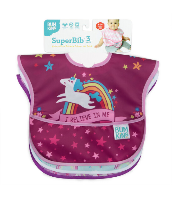 Bumkins SuperBib Önlük Set (3 Adet) // Unicorns