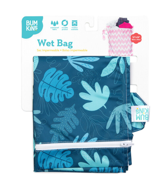 Bumkins Wet/Dry Bag Islak ve Kirli Çantası // Blue Tropic