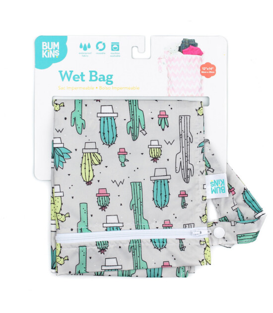 Bumkins Wet/Dry Bag Islak ve Kirli Çantası // Cacti