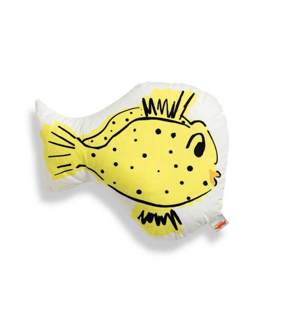 Crocodily Dekoratif Yastık / Yellow Boxfish