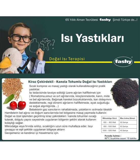 Fashy Kiraz Çekirdekli Doğal Isı Yastığı (Kuzu)