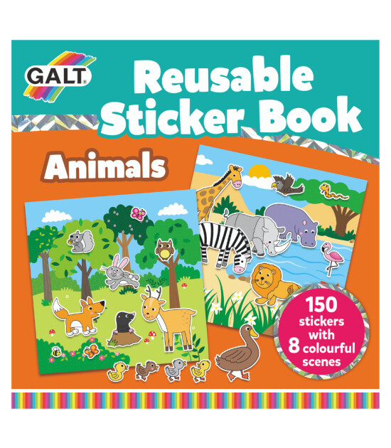 Galt Reusable Sticker Book // Animals