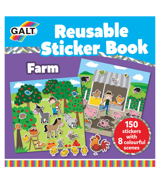 Galt Reusable Sticker Book // Farm