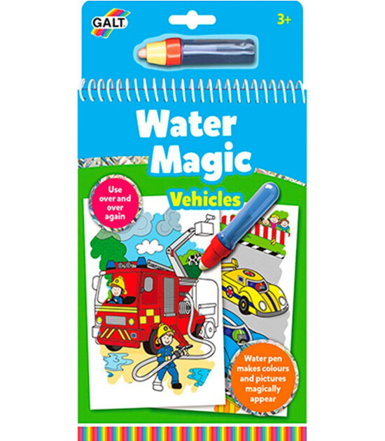 Galt Water Magic Sihirli Su Boyama Kitap // Vehicles