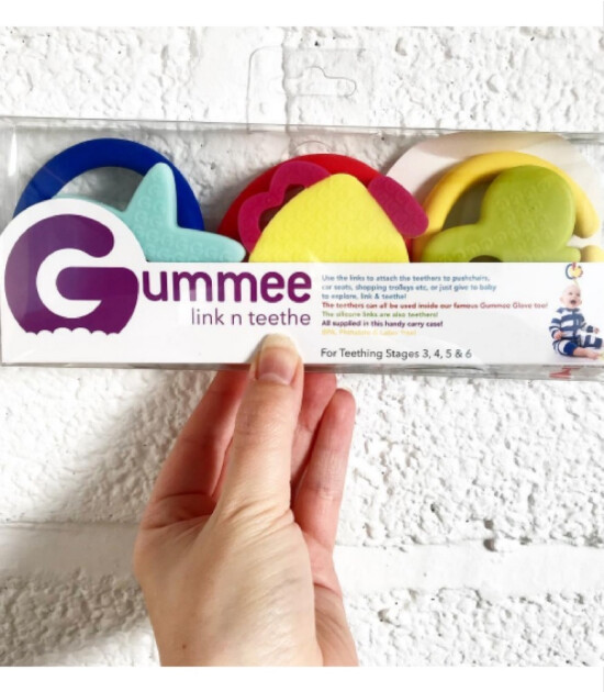 Gummee Link & Teethe Asılabilir Diş Kaşıyıcı Seti