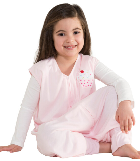 HALO® SleepSack® Big Kids Ayaklı Uyku Tulumu (Pembe Muffin)