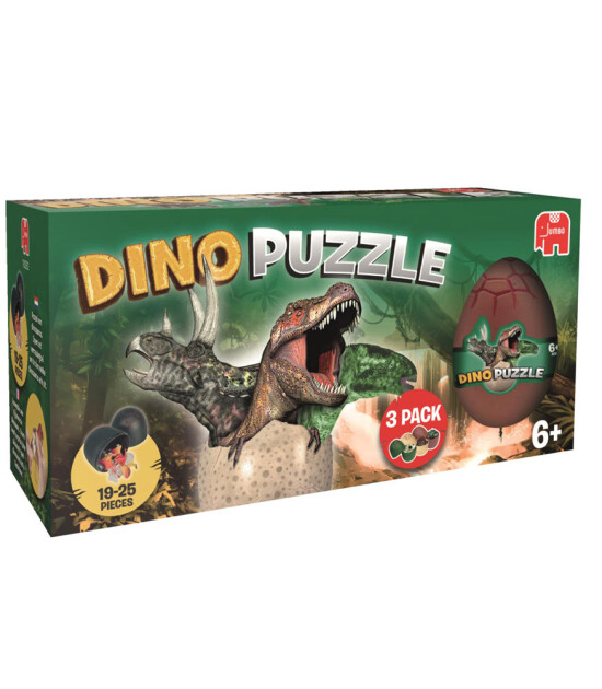 Jumbo Puzzle Egg Dinosaurs / 3'lü Paket