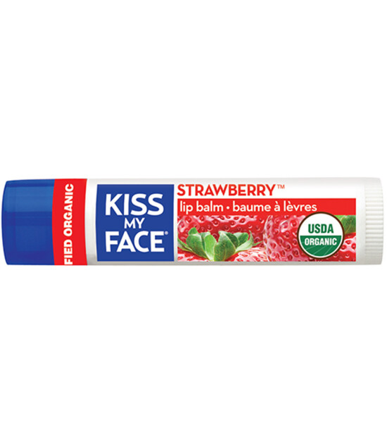 Kiss My Face Çilek Aromalı Organik Dudak Kremi