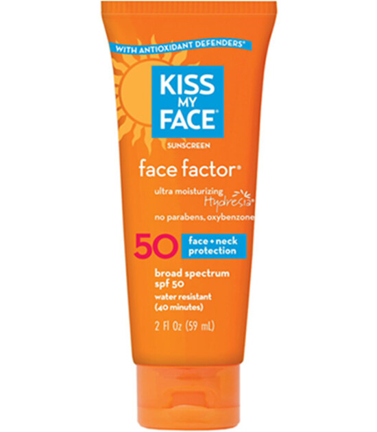Kiss My Face Yüz için Doğal Güneş Kremi - SPF 50 (59 ml)