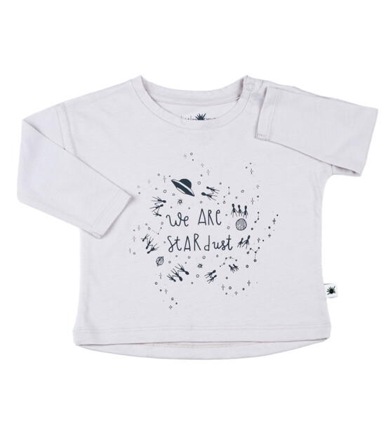 Little Yucca ''Star'' Uzun Kollu Tshirt (Gri)