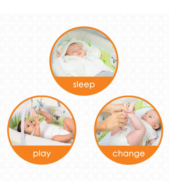 LulyBoo Taşınabilir Bebek Yatağı Premium (Kuzu)