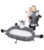 LulyZoo Taşınabilir Bebek Yatağı ve Oyun Minderi (Zebra)