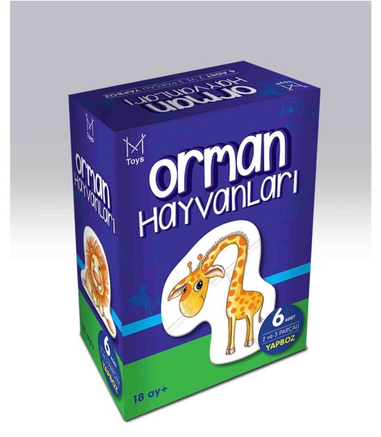 Mikado Kutulu Bebek Yapboz Orman Hayvanları (18 Ay+