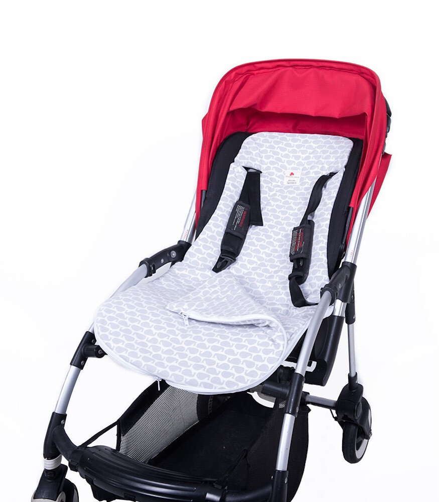 Moms Cotton Winter Bebek Araba Minderi (Gray Whale