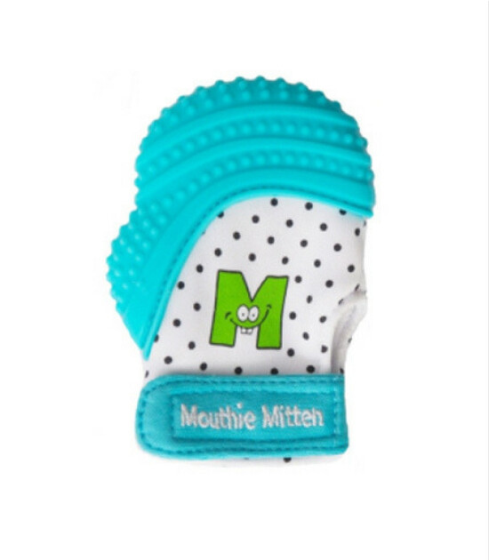Mouthie Mitten Diş Kaşıyıcı Eldiven // Mavi
