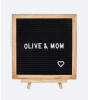 Olive & Mom Letter Board - Harfli Ahşap Yazı Panosu