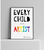 Olive & Mom Poster - Every Child Is An Artist