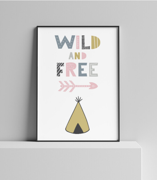 Olive & Mom Poster - Wild & Free