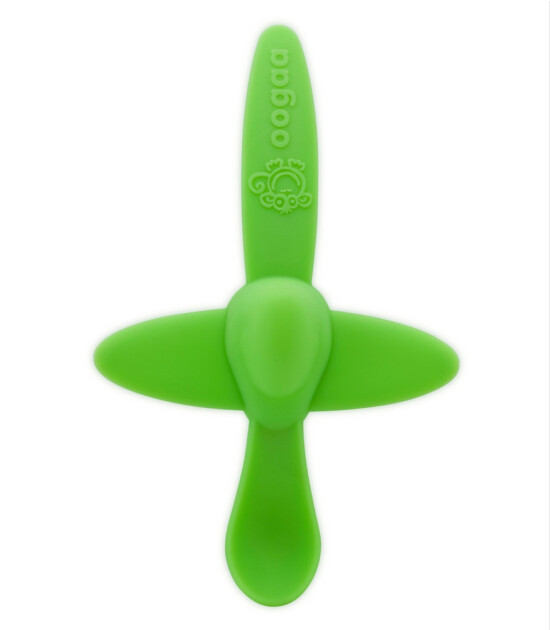 Oogaa Silikon Uçak Kaşık (Yeşil)