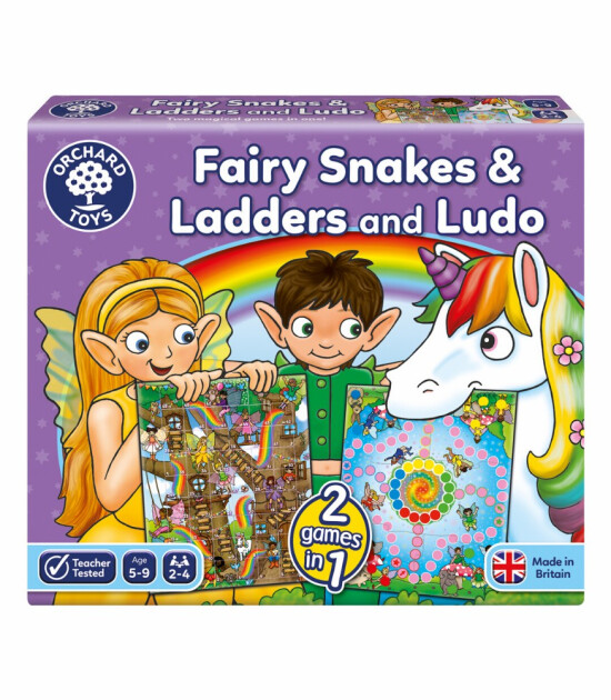 Orchard Toys Fairy Snakes & Ladders - Ludo