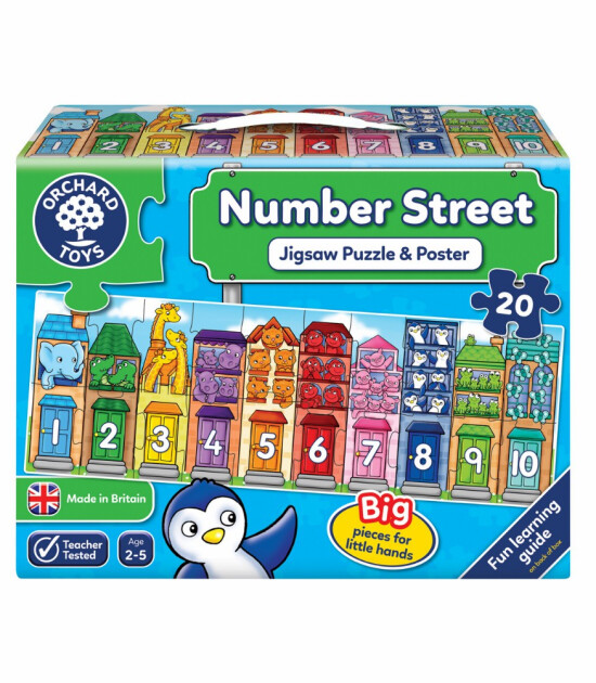 Orchard Toys Puzzle // Number Street (2 Parça)