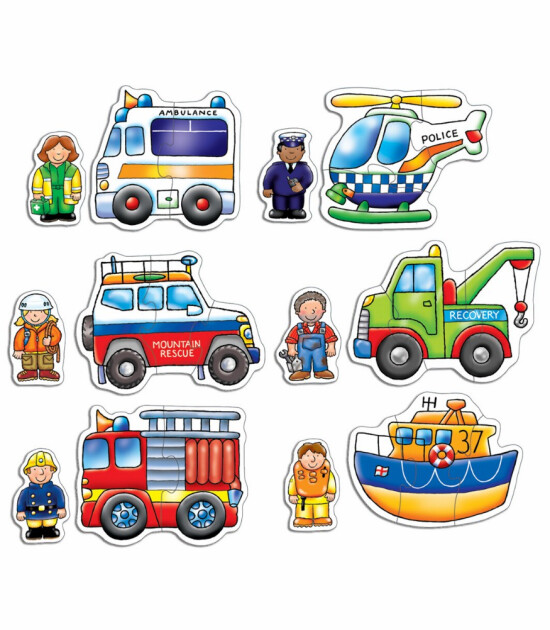 Orchard Toys Puzzle Set // Rescue Squad (2 - 3 Parça) 