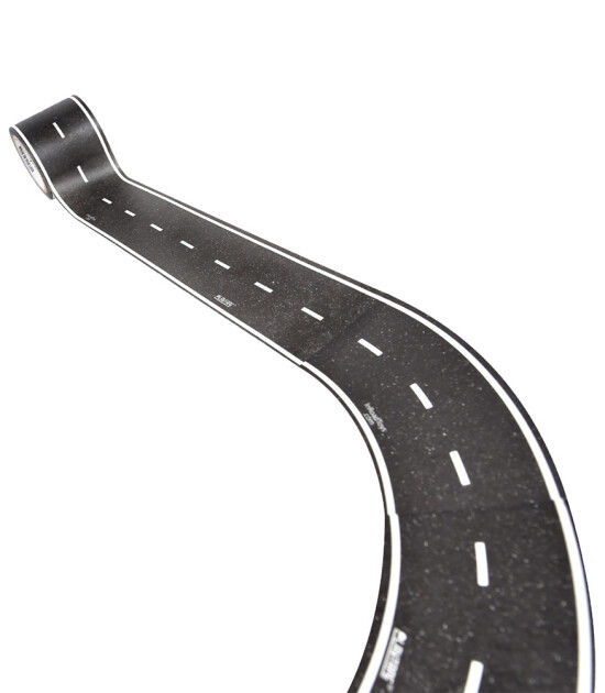 PlayTape Klasik Yol Serisi Geniş Viraj Yol Bandı - Siyah (2in)