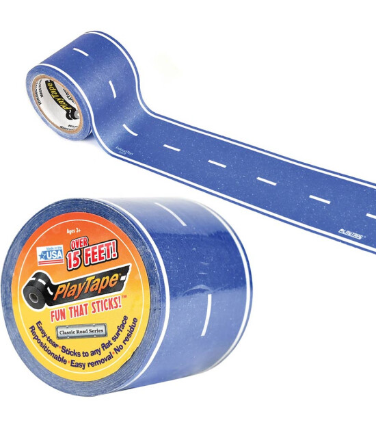 PlayTape Klasik Yol Serisi Yol Bandı - Mavi (15ftx2in)
