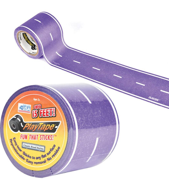PlayTape Klasik Yol Serisi Yol Bandı - Mor (15ftx2in)