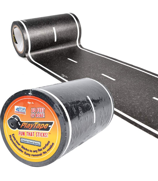 PlayTape Klasik Yol Serisi Yol Bandı - Siyah (30ftx4in)