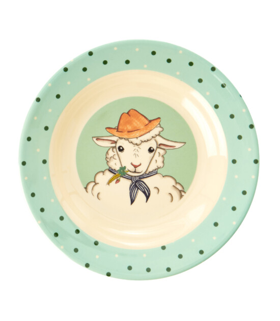 Rice Melamin &Ccedil;ocuk &Ccedil;ukur Tabak  // Kuzu