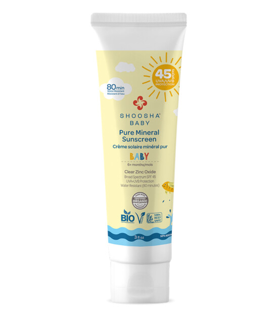 Shoosha Organik Bebek için Mineral Güneş Kremi (SPF 45)