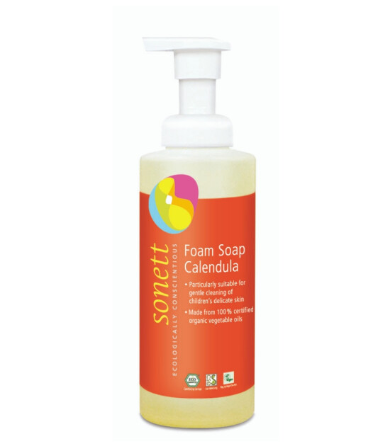 Sonett Çocuklar İçin Köpük Sabunu - Organik Altıncık Çiçeği Özlü (200 ml)