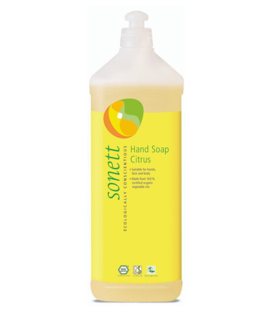 Sonett Organik Sıvı El Sabunu - Limonotlu (1 lt)
