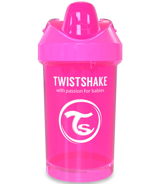 TwistShake Crawler Cup Damlatmaz Suluk Pembe (300 ml)