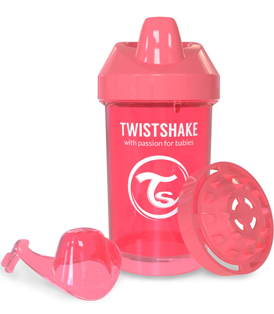 TwistShake Crawler Cup Damlatmaz Suluk Şeftali (300 ml)