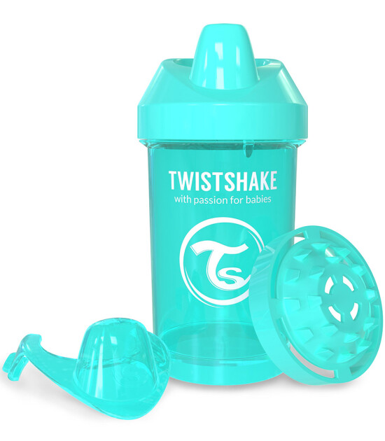 TwistShake Crawler Cup Damlatmaz Suluk Turkuaz (300 ml)