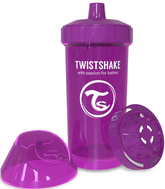 TwistShake Kid Cup Damlatmaz Suluk Mor (360 ml)