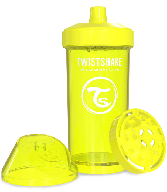 TwistShake Kid Cup Damlatmaz Suluk Sarı (360 ml)