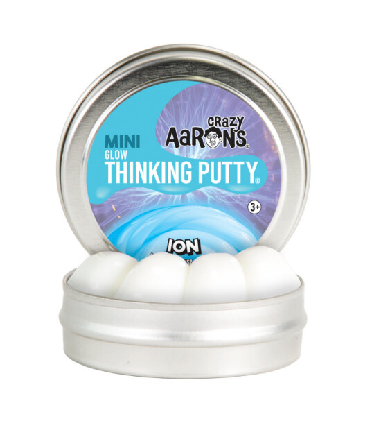 Crazy Aaron's Thinking Putty Karanlıkta Parlar Ion (Mini-13 gr)