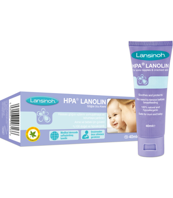 Lansinoh HPA Lanolin Göğüs Ucu Kremi (40 ml)