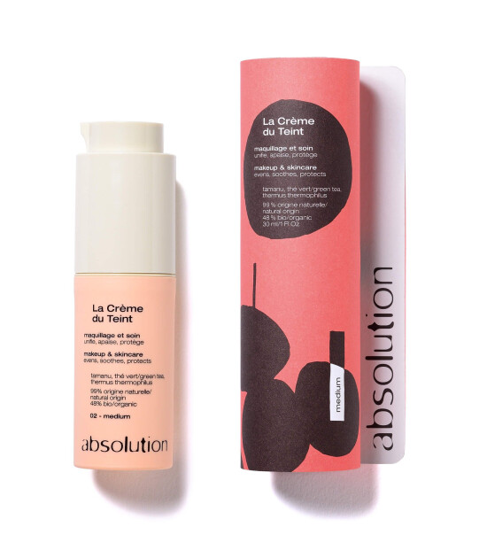 Absolution La Creme du Teint - Medium 30 ml (Organik cilt tonu eşitlemeye ve korumaya yardımcı BB,CC,DD krem)