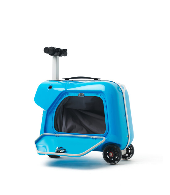 Airwheel SQ3 &Ccedil;ocuklar İ&ccedil;in Elektrikli Binilebilir Scooter Valiz // Mavi