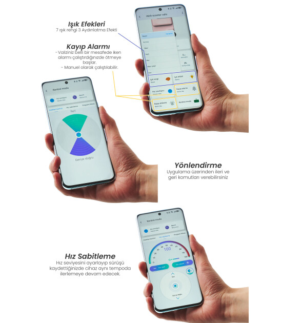 Airwheel SE3S Elektrikli Binilebilir Scooter Valiz // Siyah