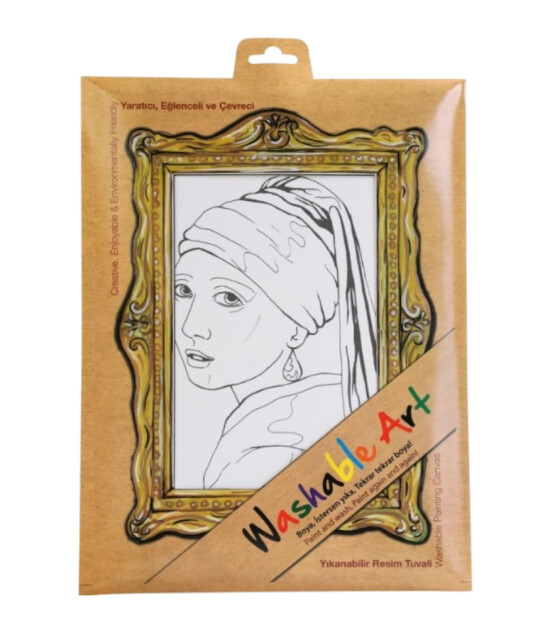 Funny Mat - Washable Art // Johannes- Vermeer - Girl With a Pearl Earring