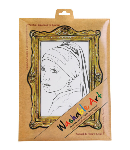 Funny Mat - Washable Art // Johannes- Vermeer - Girl With a Pearl Earring